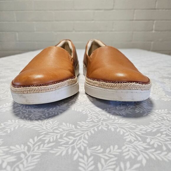 Trotters Accent Espadrille Slip On Size 10W Tan (Luggage Leather) - Picture 10 of 11